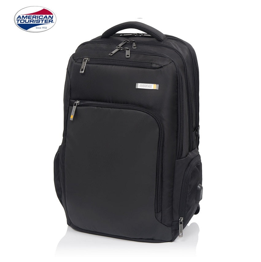 American Tourister Segno III 17″ Laptop Backpack with USB & Rain Cover – Bag City