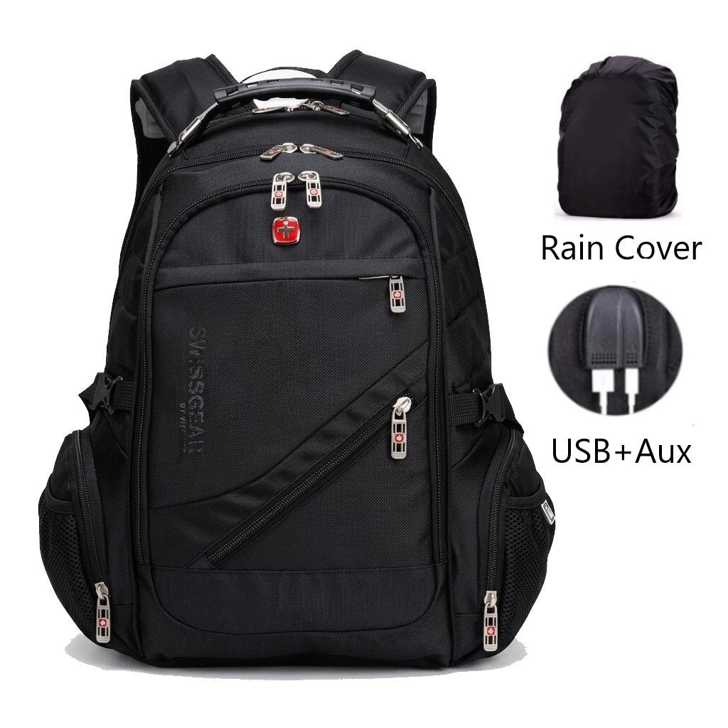 Laptop & Travel Backpack with USB & AUX Port | Anti-Theft | Rain Cover