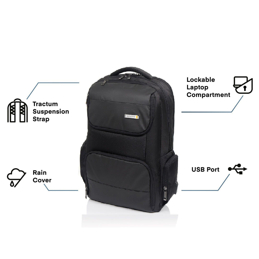 American Tourister Segno IV Laptop Backpack – 33L Expandable Backpack – Bag City