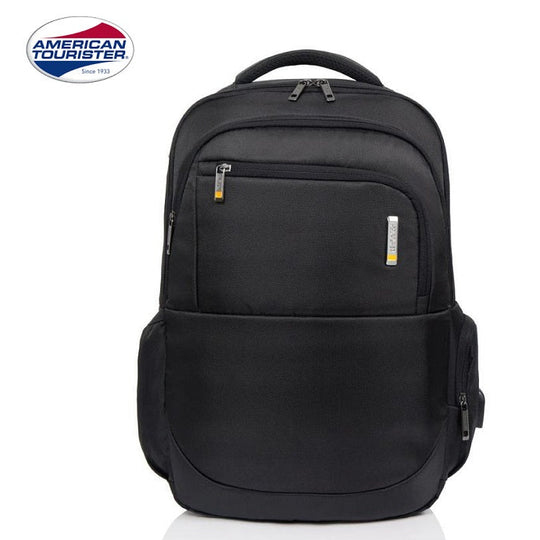 American Tourister Segno I Black 15.6″ Laptop Backpack with USB & Rain – Bag  City